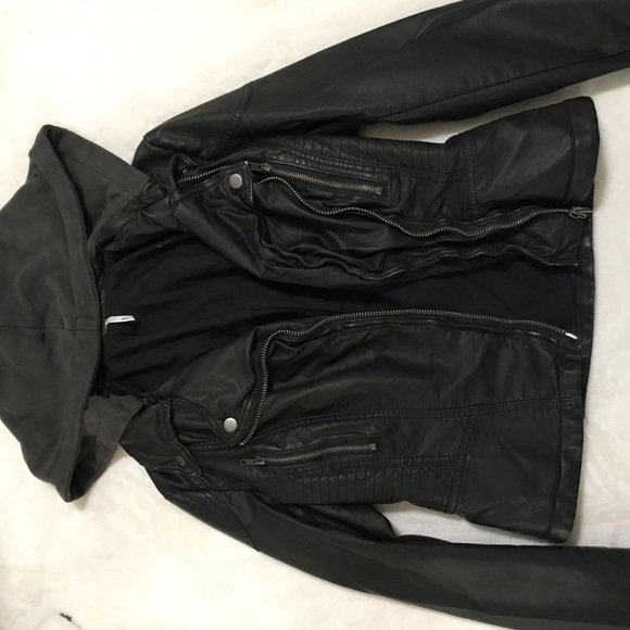 Free People Jackets & Blazers - Free people vegan leather jacket, size 4